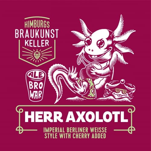 Imperial Herr Axolotl with Cherry