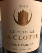 Le Petit de La Clotte Saint-Émilion