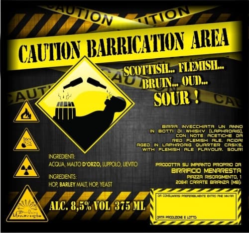 Caution Barrication Area