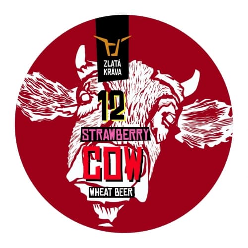 12 Strawberry Cow