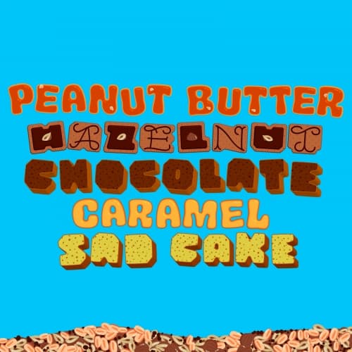 Peanut Butter Hazelnut Chocolate Caramel Sad Cake