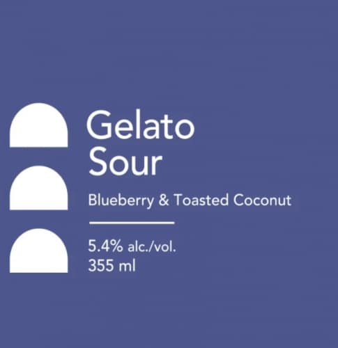 Gelato Sour (Blueberry & Toasted Coconut)
