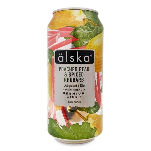 Älska Poached Pear & Spiced Rhubarb