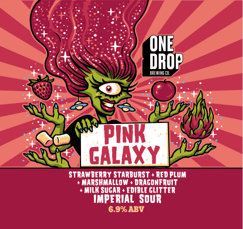 Pink Galaxy Starburst Sour