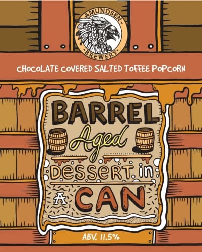 Barrel Aged Dessert In A Can - Chocolate Covered Salted Toffee Popcorn