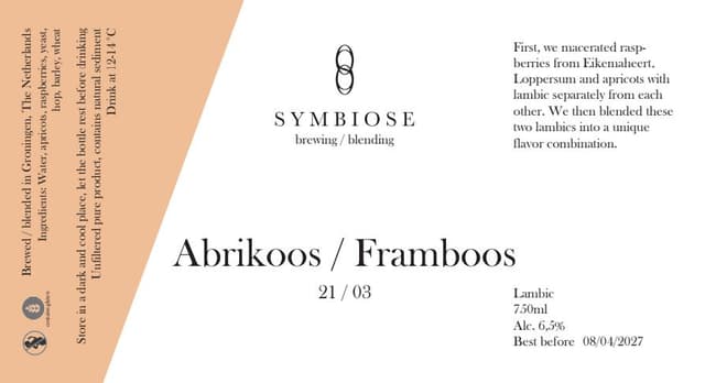 Abrikoos / Framboos 21/03