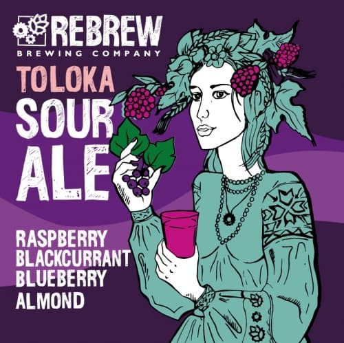 Toloka Raspberry Blueberry Blackcurrant Almond Sour Ale