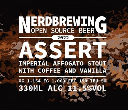 Assert Imperial Affogato Stout w/ Coffee & Vanilla