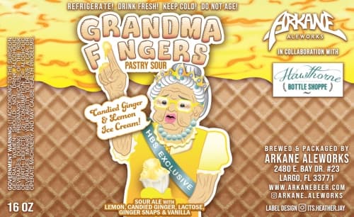 Grandma Fingers: Candied Ginger & Lemon Ice Cream