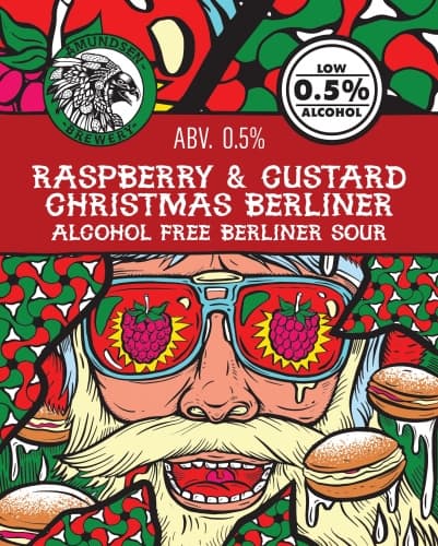 Raspberry & Custard Christmas Berliner