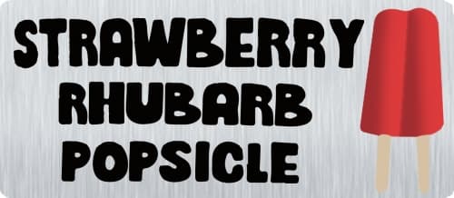Strawberry Rhubarb Popsicle