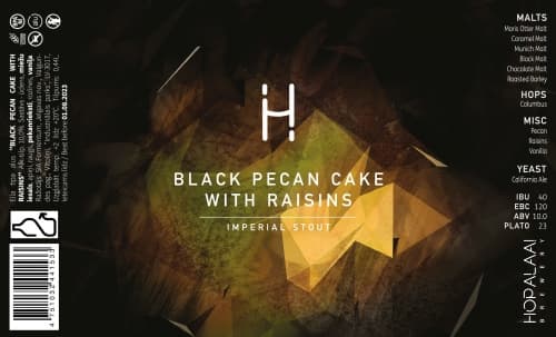 BLACK PECAN CAKE WITH RAISINS / IMPERIAL STOUT