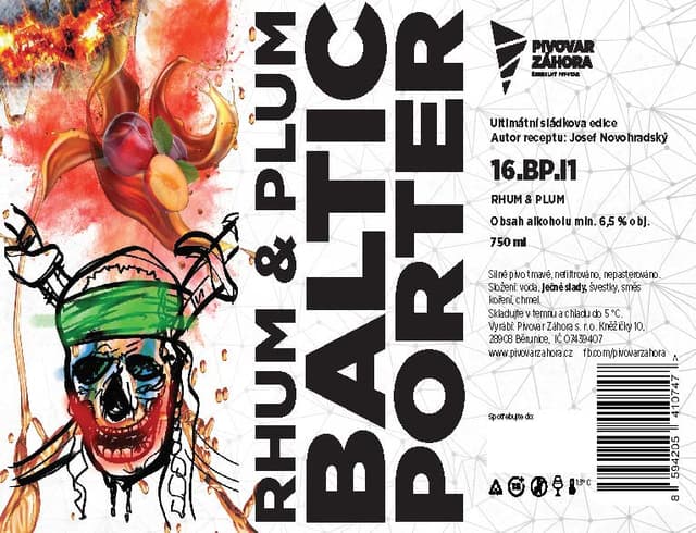 Rhum & Plum Baltic Porter /// 16.BP.I1