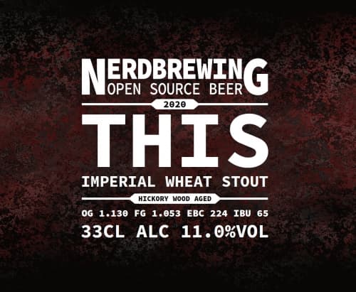 This Imperial Wheat Stout - Hickory Wood Aged