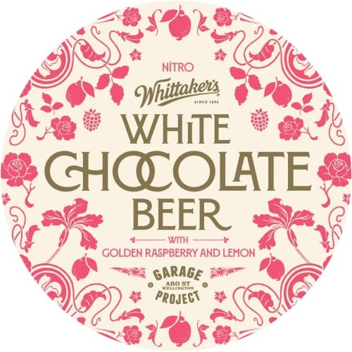 Whittaker's White Chocolate Beer - Golden Raspberry and Lemon