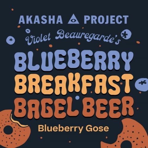 Violet Beauregarde's Blueberry Breakfast Bagel