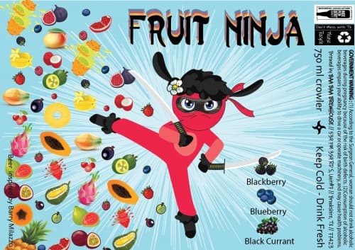 Fruit Ninja - Blackberry, Blueberry And Black Currant