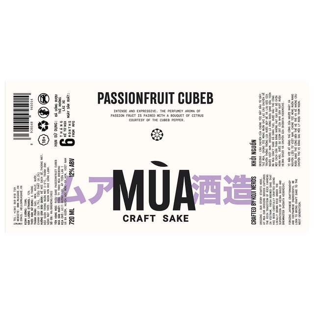Mua Sake Passionfruit Cubeb