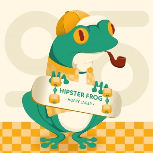 Hipster Frog