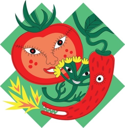 BERRY BLOOD: TOMATO AND PEPPER (UKRAINIAN BORSCH WITH DILL EDITION)