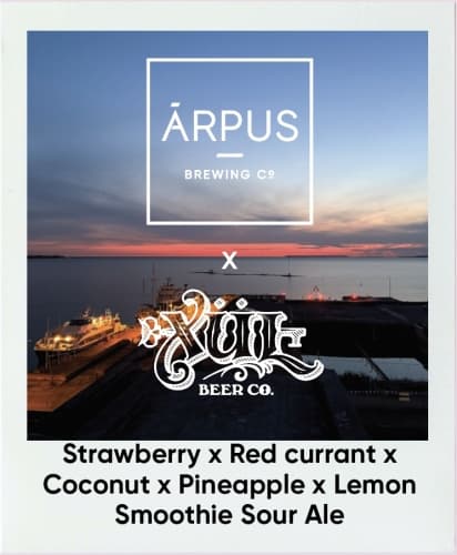 Ārpus X Xul Beer Co Strawberry X Red Currant X Coconut X Pineapple X Lemon Smoothie Sour Ale