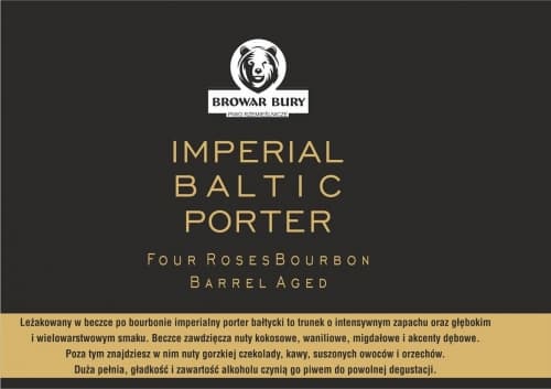 Imperial Baltic Porter Four Roses Bourbon Barrel Aged