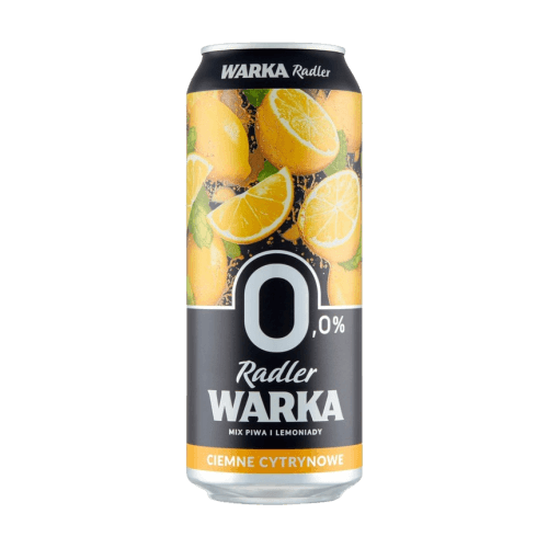 Warka Radler 0,0% Ciemne Cytrynowe