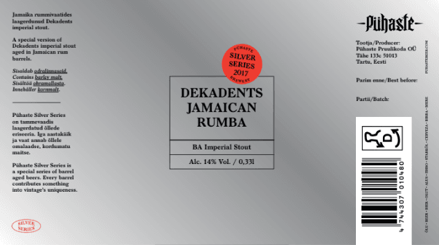 Dekadents Jamaican Rum BA (Silver Series)