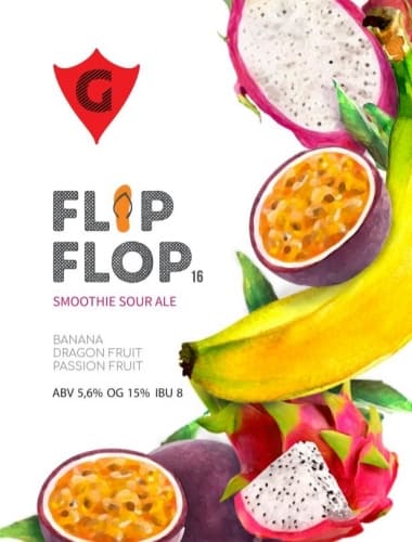 FLIP FLOP 16 | banana • dragon fruit • passion fruit