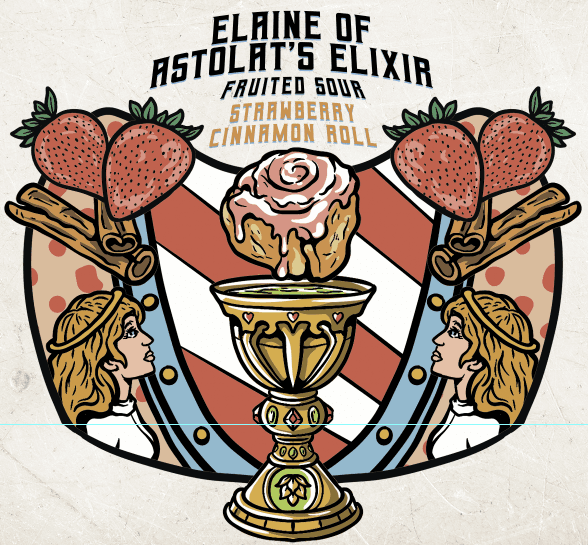 Elaine of Astolat's Elixer: Strawberry Cinnamon Rolls