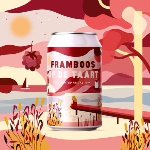 Framboos Op De Taart