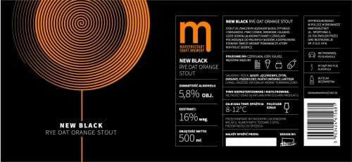 New Black: Rye Oat Orange Stout
