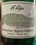 Thörnicher Ritsch Kabinett Feinherb Gackes Oben