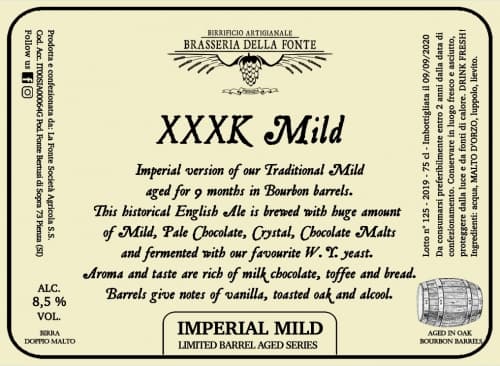 XXXK Mild (Bourbon Barrel Aged)