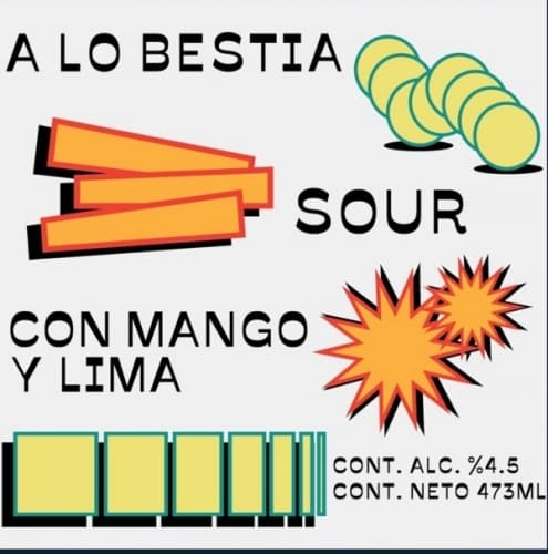 A Lo Bestia Sour Con Mango Y Lima