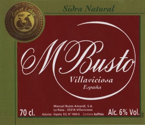 Sidra Natural M. Busto