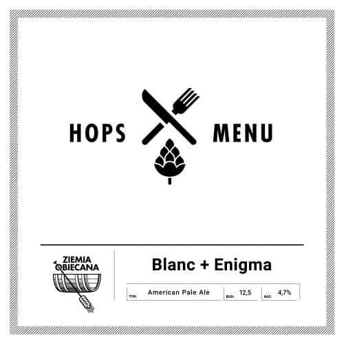 Hops Menu: Blanc/Enigma Pale Ale