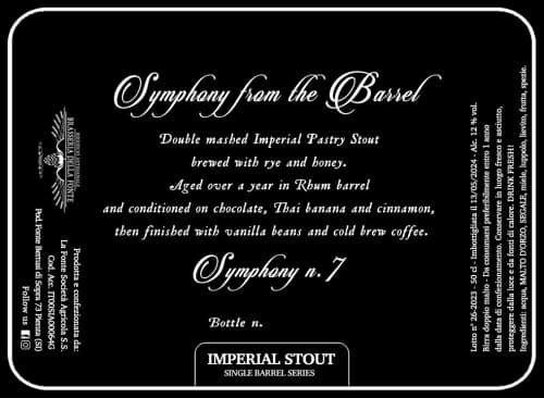 Symphony From the Barrel #7