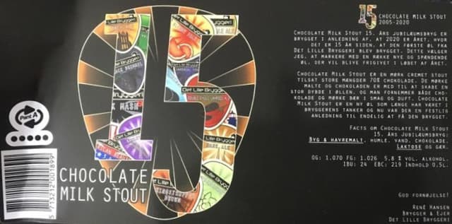 15 års Jubilæumsbryg Chocolate Milk Stout