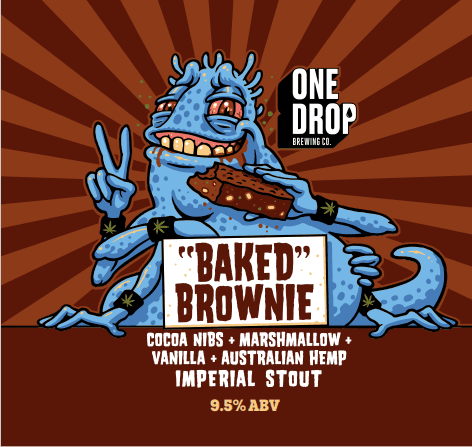 Baked Brownie - Double Dipped Imperial Chocolate Hash Brownie Imperial Stout