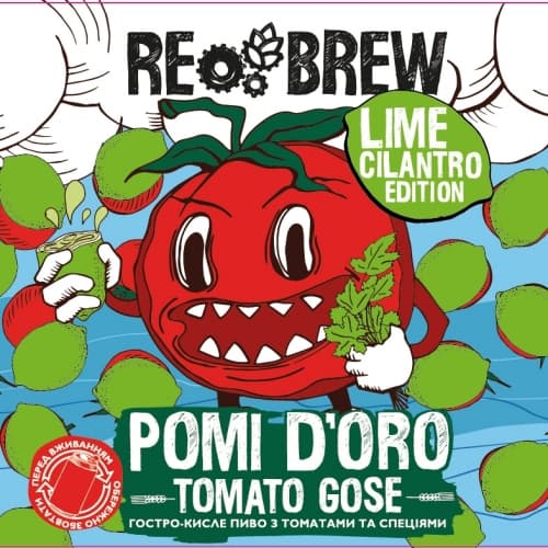 Pomi D'Oro Tomato Gose. Lime Cilantro Edition