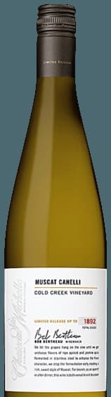 Limited Release Cold Creek Vineyard Muscat Canelli