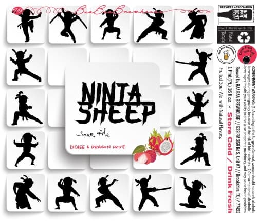 Ninja Sheep - Dragon Fruit & Lychee