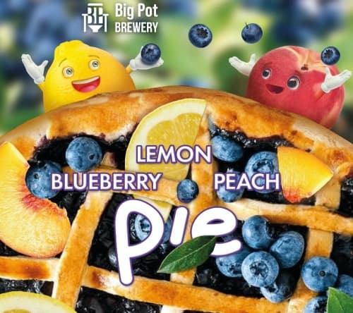 Lemon Blueberry Peach Pie