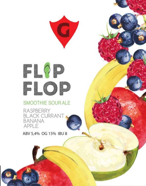 FLIP FLOP 3 | raspberry • black currant • banana • apple