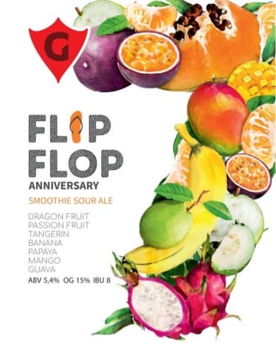FLIP FLOP 14 | banana • dragon fruit • guava • mango • papaya •passion fruit • tangerin
