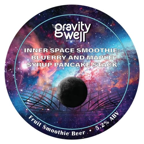 Inner Space Smoothie: Blueberry & Maple Syrup Pancake Stack