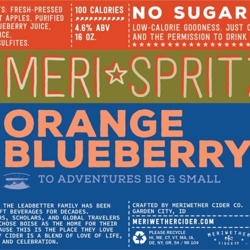 Meri Spritzer Orange Blueberry