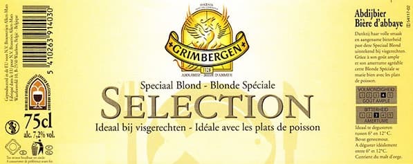 Grimbergen Selection Speciaal Blond / Blonde Spéciale