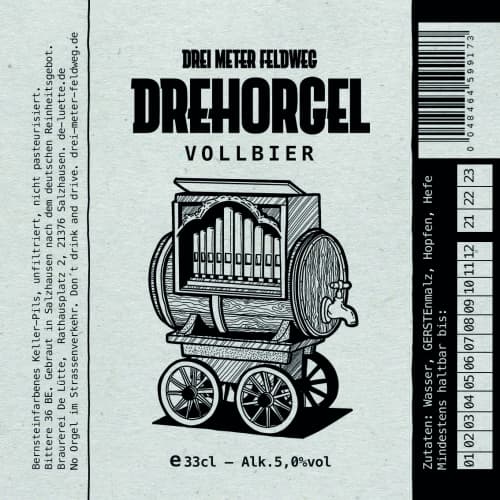Drei Meter Feldweg Drehorgel